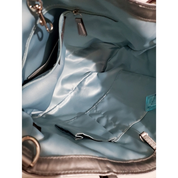 RARE Coach Blue Silver Crossbody or Shoulder Bag - Picture 6 of 17